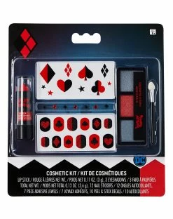 Spirit Halloween Harley Quinn Makeup Kit - DC Comics -Halloween ACCESSORIES store 01497718 c