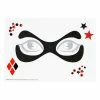 Spirit Halloween Harley Quinn Peel and Stick Face Tattoo Decals - DC Comics