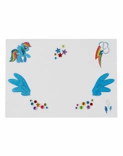Spirit Halloween Rainbow Dash Face Decals - My Little Pony