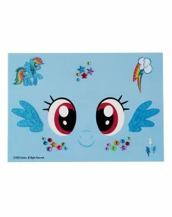Spirit Halloween Rainbow Dash Face Decals - My Little Pony -Halloween ACCESSORIES store 01497791 c