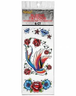 Spirit Halloween Punk Sleeve Temporary Tattoos -Halloween ACCESSORIES store 01498377 c