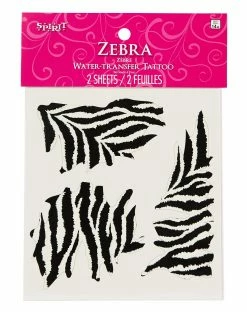 Spirit Halloween Zebra Temporary Tattoos 7 Spirit Halloween Zebra Temporary Tattoos -Halloween ACCESSORIES store 01498906 d