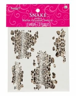Spirit Halloween Snake Temporary Tattoos -Halloween ACCESSORIES store 01498914 d