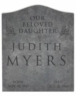 Spirit Halloween Judith Myers Tombstone Decoration - Halloween