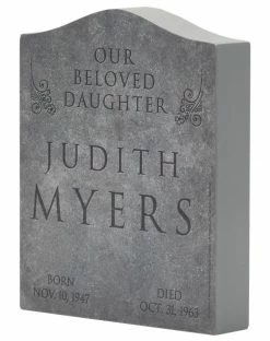 Spirit Halloween Judith Myers Tombstone Decoration - Halloween -Halloween ACCESSORIES store 01499284 c