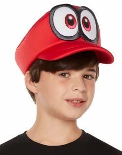 Spirit Halloween Kids Mario Odyssey Hat - Super Mario Bros. -Halloween ACCESSORIES store 01500966 c