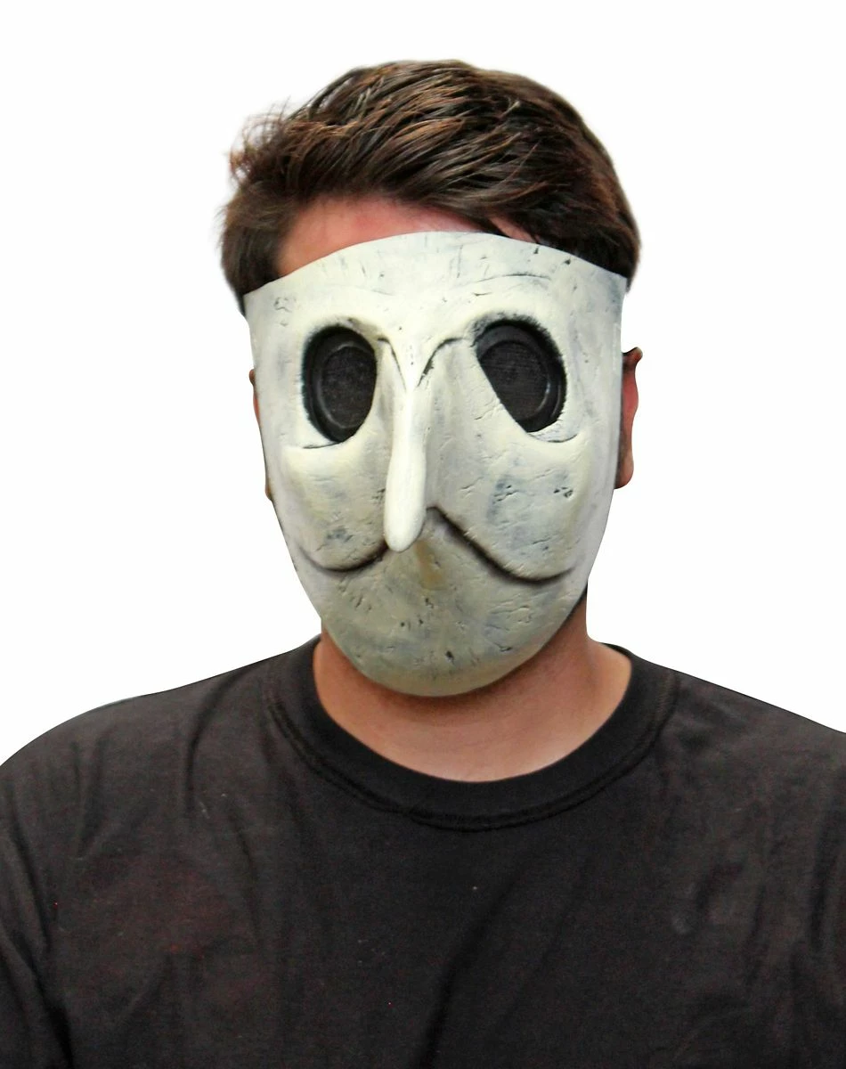 Spirit Halloween Gray and White Plague Doctor Half Mask 1 Spirit Halloween Gray and White Plague Doctor Half Mask