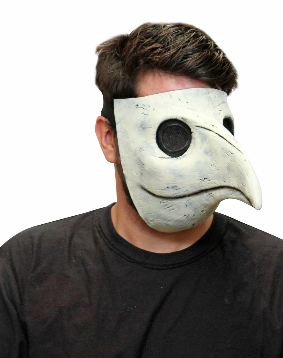 Spirit Halloween Gray and White Plague Doctor Half Mask 3 Spirit Halloween Gray and White Plague Doctor Half Mask - Image 3