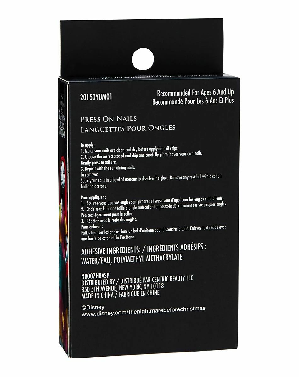 Spirit Halloween Kids Sally Press on Nails - The Nightmare Before Christmas 4 Spirit Halloween Kids Sally Press on Nails - The Nightmare Before Christmas - Image 4