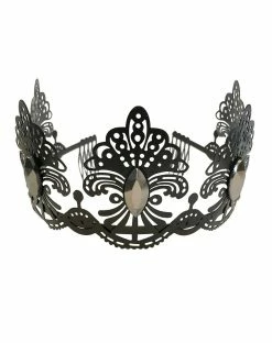 Spirit Halloween Black Filigree Crown