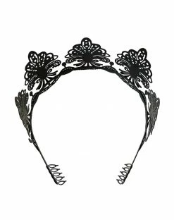 Spirit Halloween Black Filigree Crown -Halloween ACCESSORIES store 01503481 c