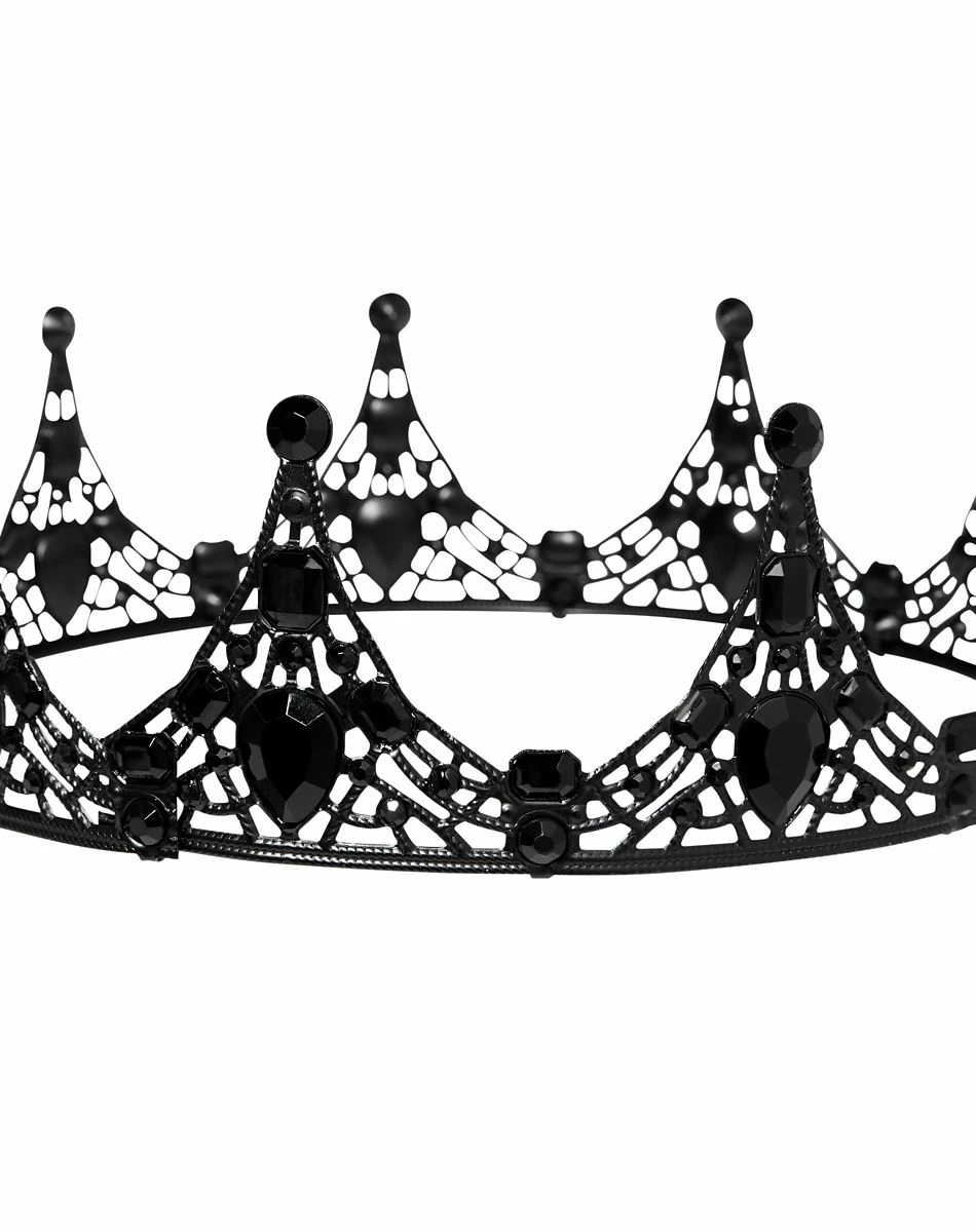 Spirit Halloween Black Skeleton Crown 2 Spirit Halloween Black Skeleton Crown - Image 2