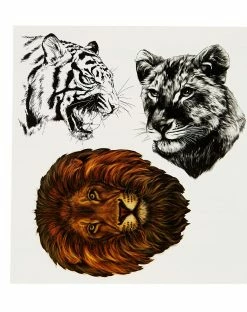 Spirit Halloween Big Cat Temporary Tattoos 6 Spirit Halloween Big Cat Temporary Tattoos -Halloween ACCESSORIES store 01507813 d