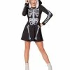 Spirit Halloween Adult Skeleton Hooded Dress