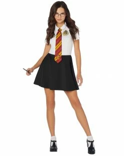 Spirit Halloween Adult Black and White Harry Potter Dress