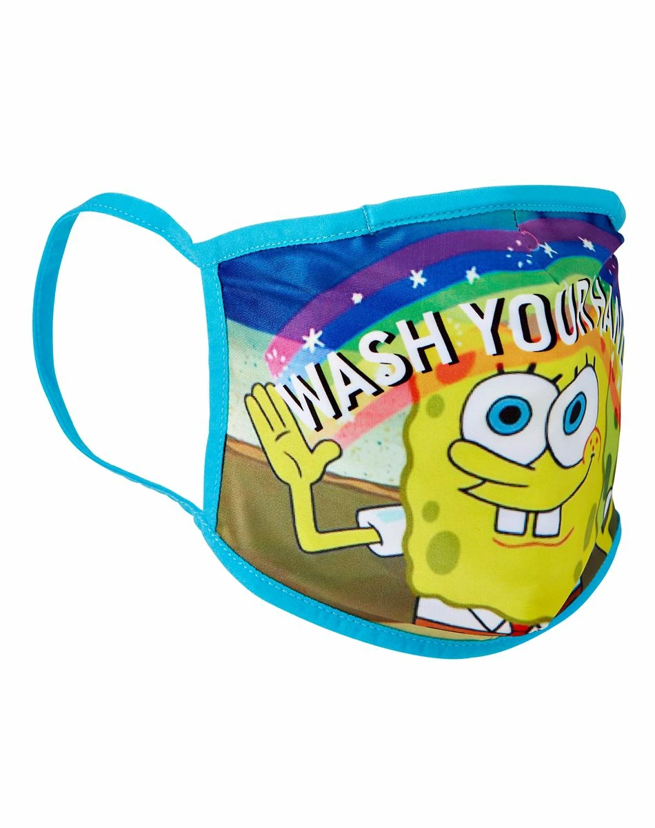 Spirit Halloween SpongeBob SquarePants Face Mask 2 Spirit Halloween SpongeBob SquarePants Face Mask - Image 2