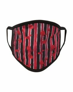 Spirit Halloween Striped Scary Clown Face Mask
