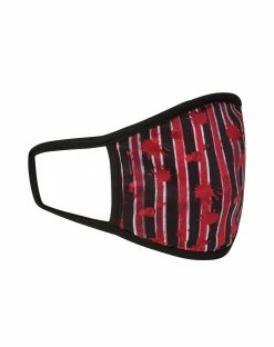 Spirit Halloween Striped Scary Clown Face Mask -Halloween ACCESSORIES store 01510395 c