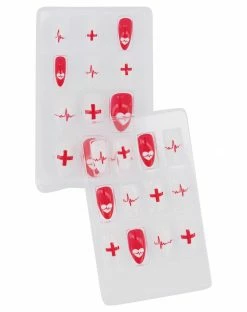 Spirit Halloween Nurse Press-On Nails