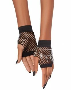 Spirit Halloween Mesh Chain Gloves