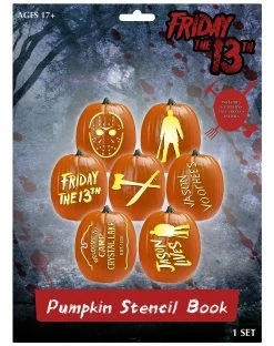 Spirit Halloween Friday the 13th Pumpkin Stencil Book