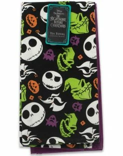 Spirit Halloween Multi-Pack The Nightmare Before Christmas Faces Dishtowels - 2 Pack