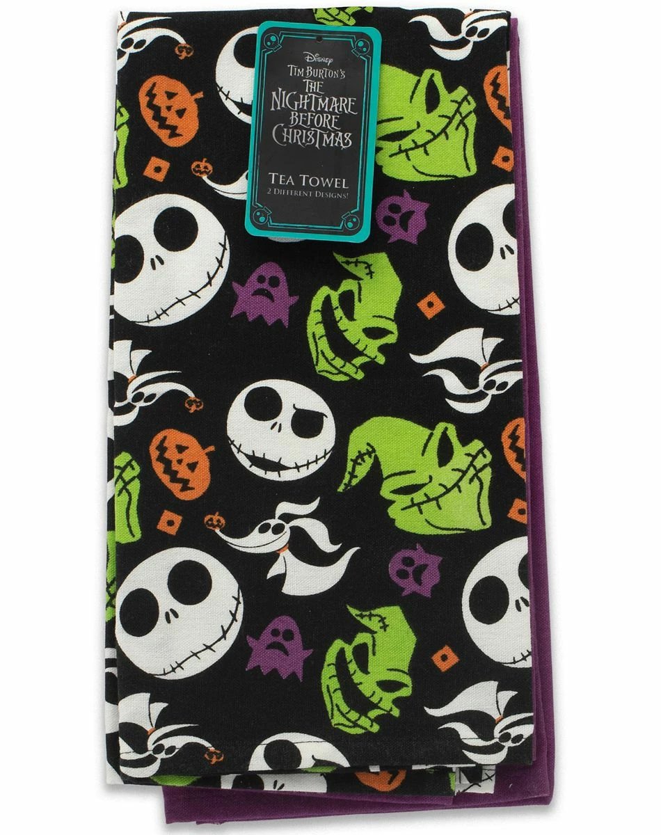 Spirit Halloween Multi-Pack The Nightmare Before Christmas Faces Dishtowels - 2 Pack 1 Spirit Halloween Multi-Pack The Nightmare Before Christmas Faces Dishtowels - 2 Pack