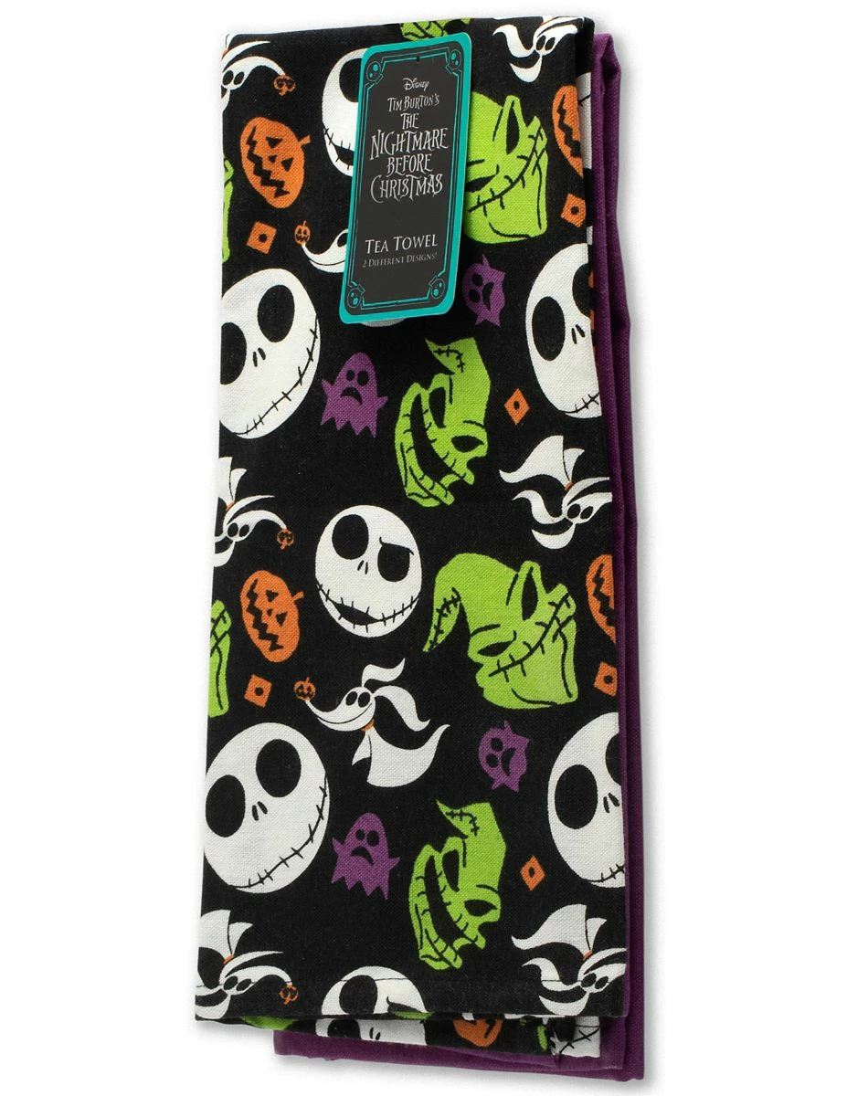 Spirit Halloween Multi-Pack The Nightmare Before Christmas Faces Dishtowels - 2 Pack 2 Spirit Halloween Multi-Pack The Nightmare Before Christmas Faces Dishtowels - 2 Pack - Image 2