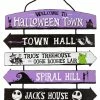 Spirit Halloween Halloween Town Ladder Sign - The Nightmare Before Christmas