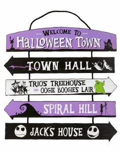 Spirit Halloween Halloween Town Ladder Sign - The Nightmare Before Christmas
