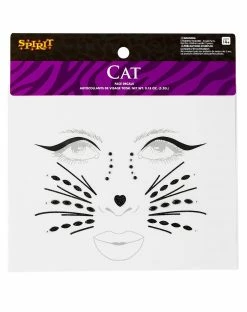 Spirit Halloween Gemstone Cat Face Decals