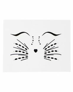 Spirit Halloween Gemstone Cat Face Decals 5 Spirit Halloween Gemstone Cat Face Decals -Halloween ACCESSORIES store 01515204 c