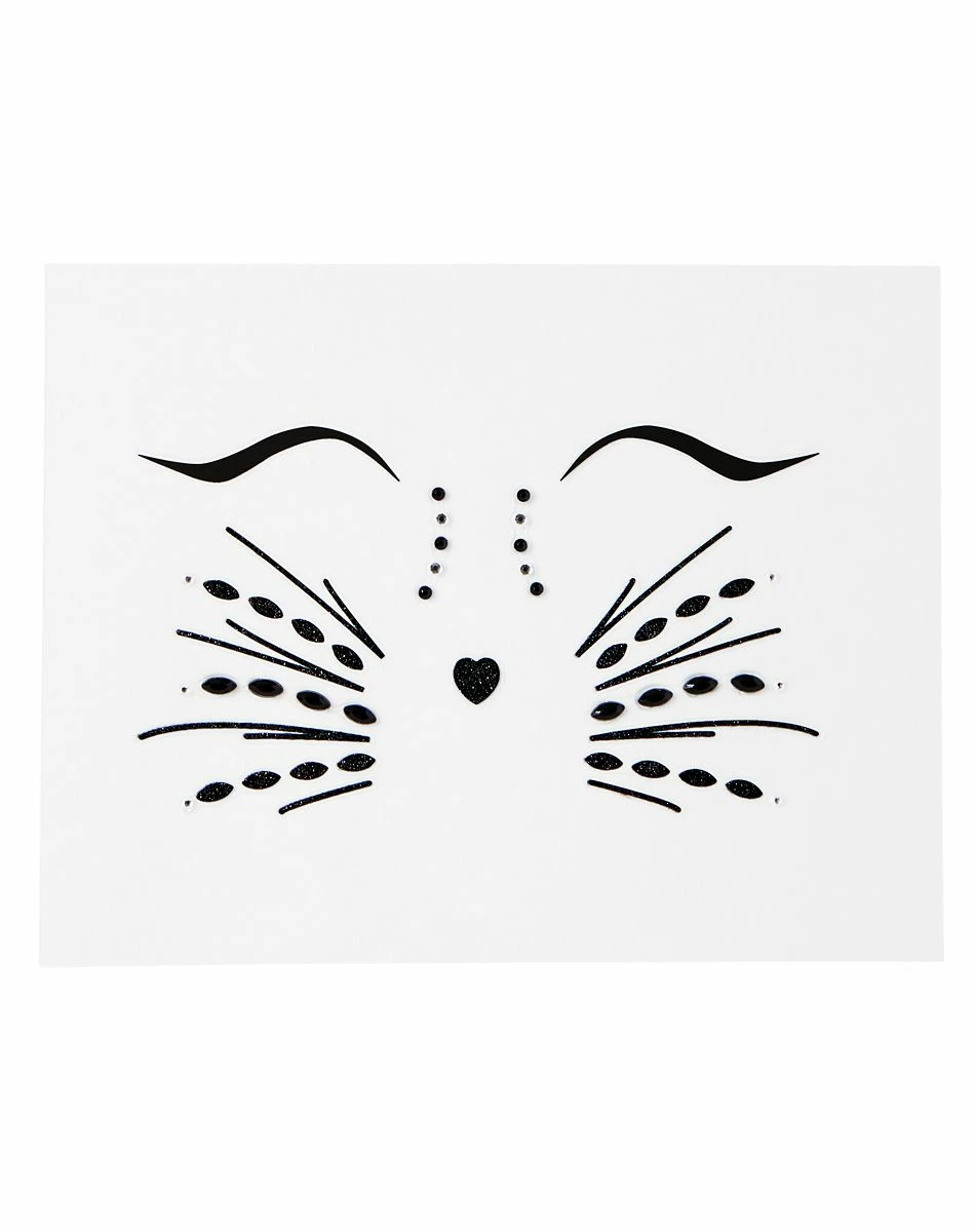 Spirit Halloween Gemstone Cat Face Decals 3 Spirit Halloween Gemstone Cat Face Decals - Image 3