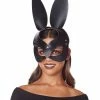 Spirit Halloween Black Bunny Eye Mask