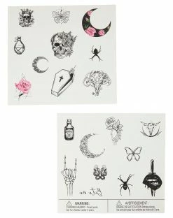 Spirit Halloween Gothic Temporary Tattoos