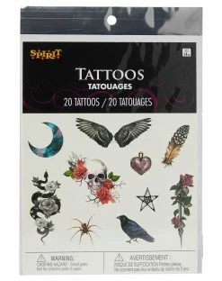 Spirit Halloween Temporary Tattoo Pack -Halloween ACCESSORIES store 01516970 b