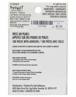 Spirit Halloween Multi-Color Press On Pearls 5 Spirit Halloween Multi-Color Press On Pearls -Halloween ACCESSORIES store 01517028 c