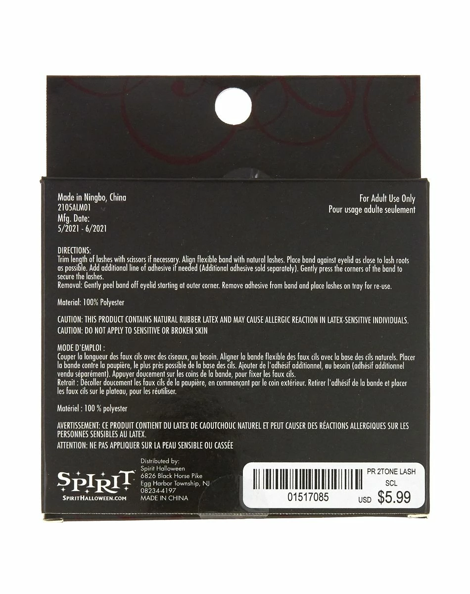 Spirit Halloween Purple Eyelashes 3 Spirit Halloween Purple Eyelashes - Image 3