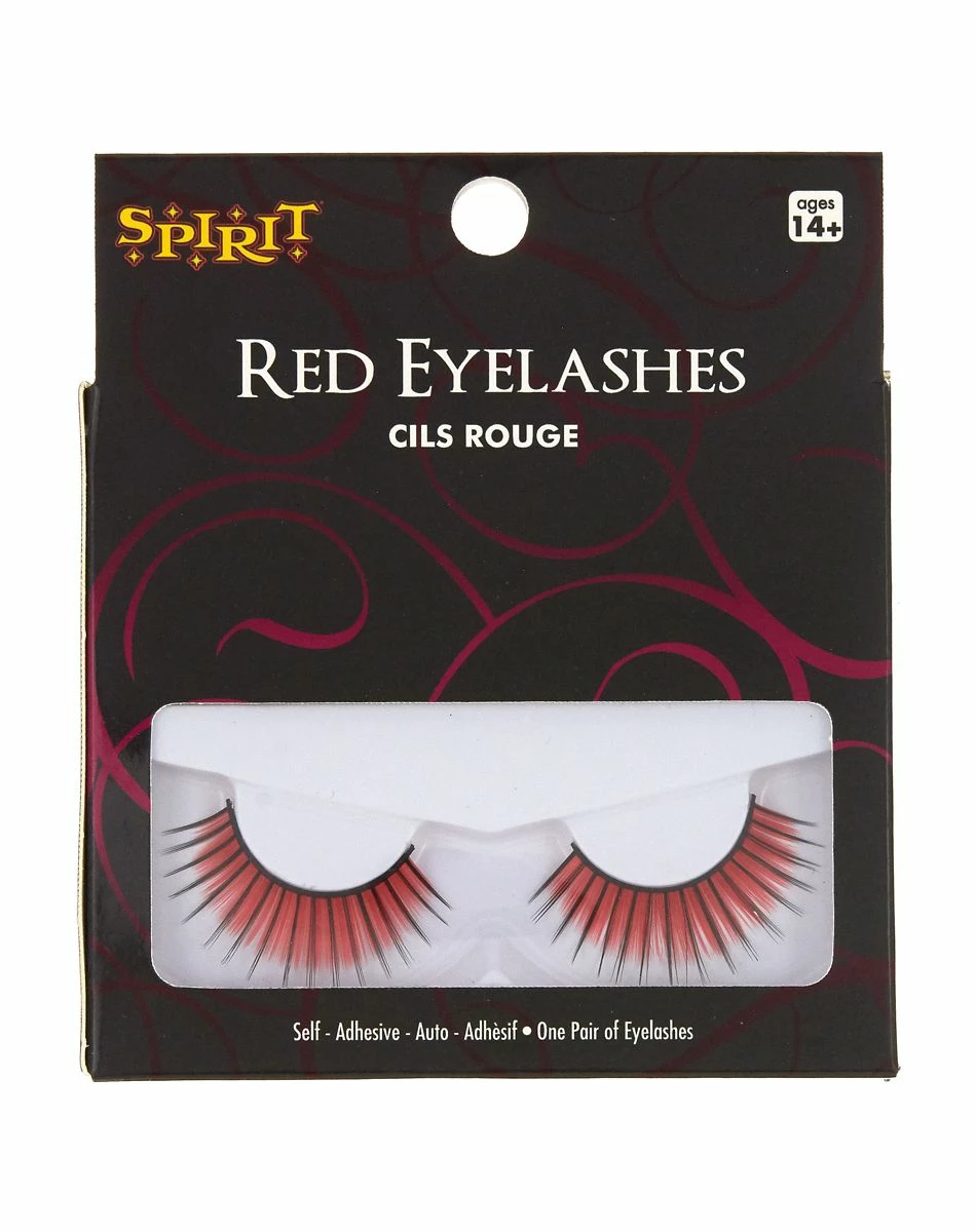Spirit Halloween Red Eyelashes 2 Spirit Halloween Red Eyelashes - Image 2