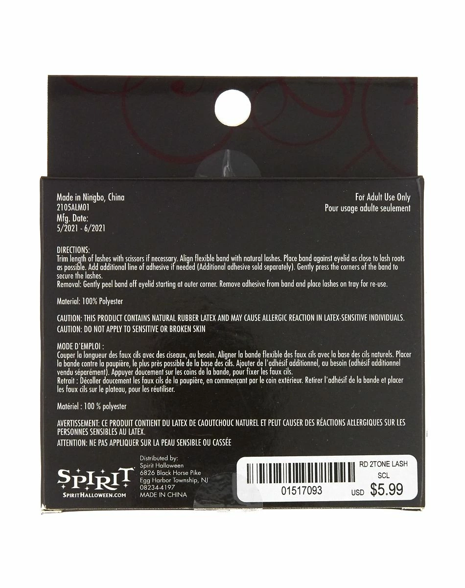 Spirit Halloween Red Eyelashes 3 Spirit Halloween Red Eyelashes - Image 3