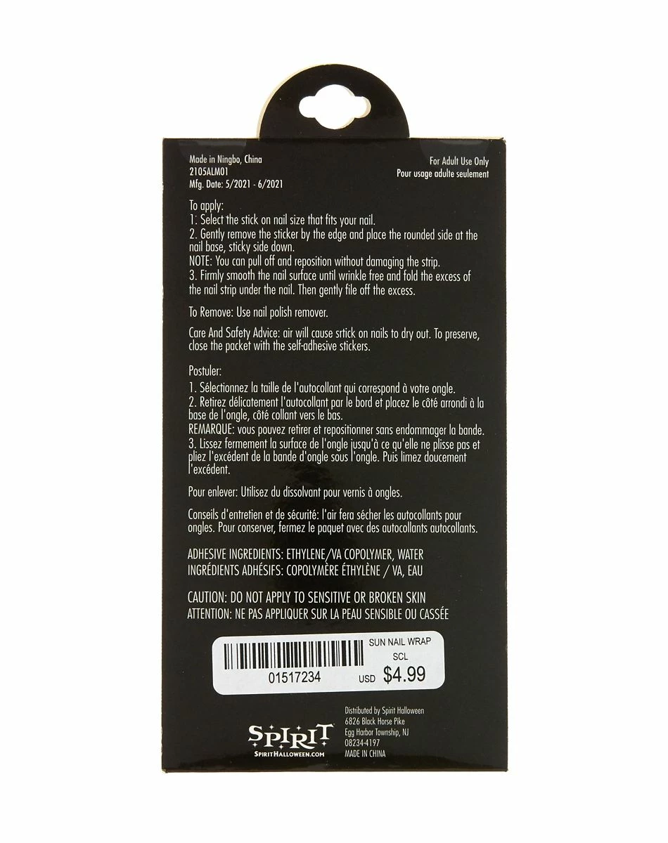 Spirit Halloween Sun and Moon Nail Decals 3 Spirit Halloween Sun and Moon Nail Decals - Image 3