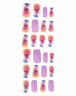 Spirit Halloween Skull Press On Nails