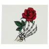 Spirit Halloween Skeleton Rose Temporary Tattoo