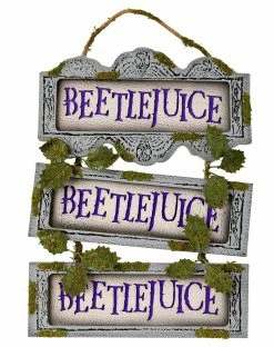 Spirit Halloween Beetlejuice Ladder Sign