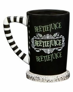 Spirit Halloween Here Lies Betelgeuse Molded Tombstone Mug 20 oz. - Beetlejuice -Halloween ACCESSORIES store 01517366 b