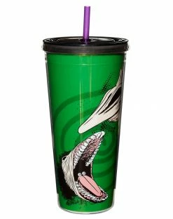 Spirit Halloween We're Dead Beetlejuice Cup with Straw