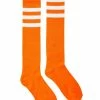 Spirit Halloween Orange and White Knee High Socks