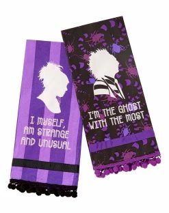 Spirit Halloween Lydia and Beetlejuice Quote Dishtowels 2 Pack - Beetlejuice