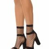 Spirit Halloween Black Fishnet Ankle Socks