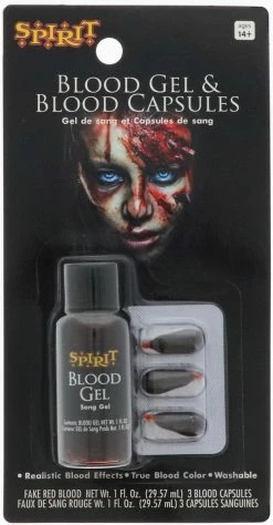 Spirit Halloween Blood Gel and Blood Capsules